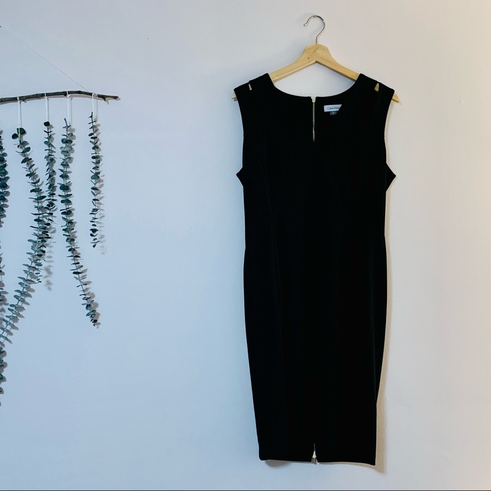 Calvin Klein sexy LBD with cutouts and full back zipper